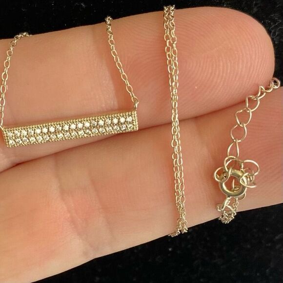 AAT Vintage Dyadema Italian Sterling 925 Silver Necklace adjustable 16-18” - Picture 1 of 13